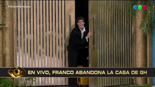 La emotiva despedida de Franco Poggio tras ser eliminado de Gran Hermano