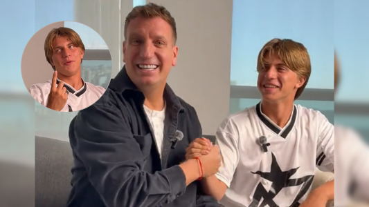 "Eso queda entre hombres": el cómplice ping pong entre Maxi López y su hijo Valentino que encendió las redes