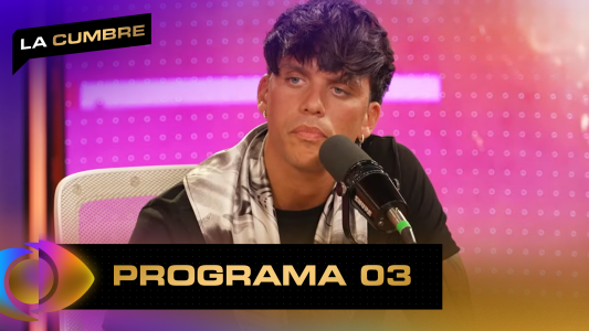 Nicolás Sícaro en "La Cumbre" con Santiago del Moro