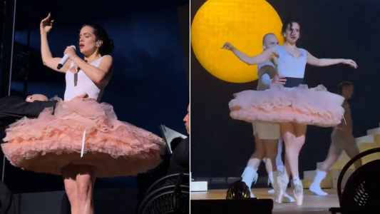 Rosalía sorprendió con un número de ballet en el inicio de su "Lux Tour"
