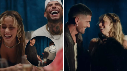 Tini Stoessel estrenó "Dos Amantes" a dúo con Ulises Bueno, con Messi, Susana Giménez y un guiño de casamiento con Rodrigo De Paul