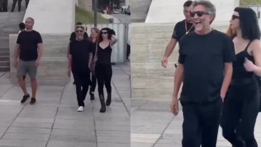 Sofía Gala acompañó a Fito Páez en su multitudinario show gratuito en Rosario