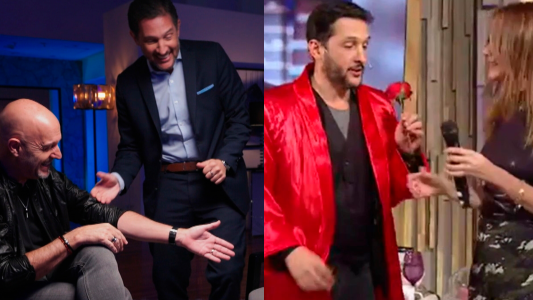 Germán Paoloski cayó en la trampa una vez más y tuvo que imitar a Sandro de nuevo