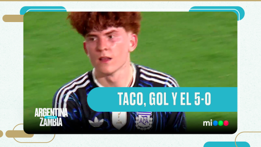 Primer gol del Colo Barco en la Selección para el 5 a 0 - Argentina vs. Zambia