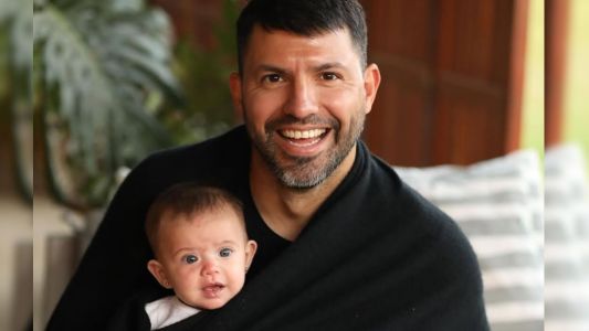 Así está hoy Olivia, la hija de Sergio "Kun" Agüero y Sofía Calzetti: la tierna foto que compartió el futbolista