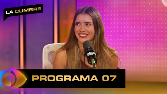 Lola Tomaszeuski en "La Cumbre" con Santiago del Moro