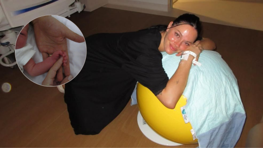 Las fotos inéditas y más dulces del parto de Oriana Sabatini junto a Paulo Dybala