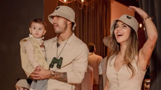 Así celebraron Leandro Paredes y Camila Galante el primer año de su hijo Lautaro