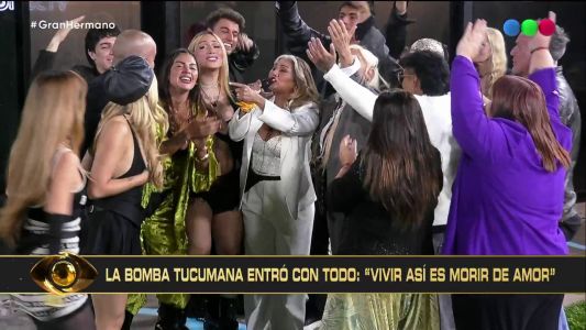 Gladys La Bomba Tucumana entró a la casa de Gran Hermano Generación Dorada con una promesa y show en vivo