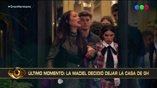 Salida inesperada: “La Maciel” decidió dejar la casa de Gran Hermano Generación Dorada