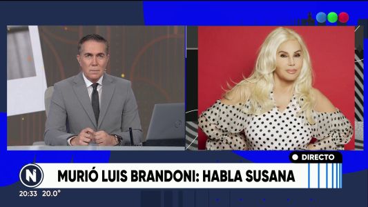 Susana Giménez: "Tenemos que estar agradecidos en Argentina por haber tenido a Luis Brandoni"