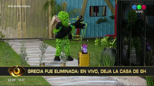 Así fue la salida de Grecia Colmenares en la "placa planta"