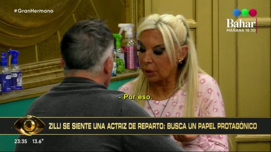 Zilli no quiere ser actriz de reparto en la "novelita" de Eduardo