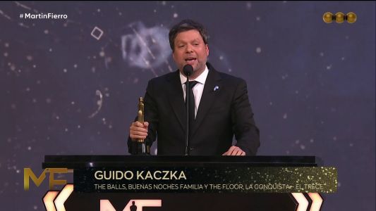 Guido Kaczka se quebró al recordar a su padre fallecido en los Martín Fierro 2026