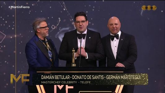 El jurado de Masterchef Celebrity ganó el Martín Fierro: “La cocina une”