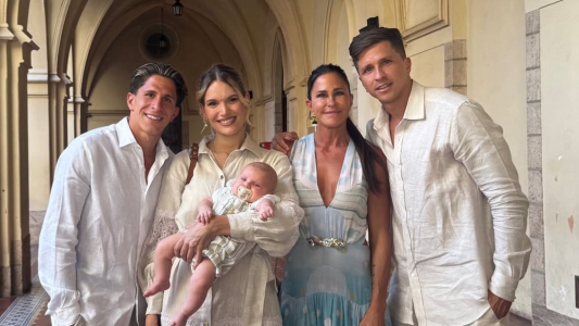 Así fue el bautismo de Faustino, el hijo de Eva Bargiela y Gianluca Simeone