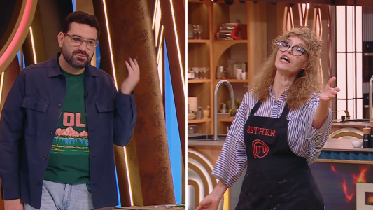 El palito de Esther Goris a Damián Betular que descolocó al jurado de Masterchef Celebrity