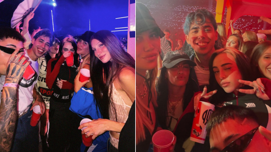 Video | Bad Bunny en River: Wanda Nara, Lali, Luck Ra y Nicki Nicole revolucionaron la famosa "casita"