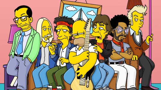 Rockstars en Los Simpsons: ¿Quién es quién?