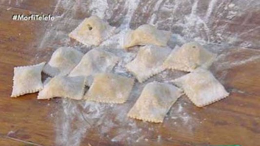 Ravioles rellenos de asado