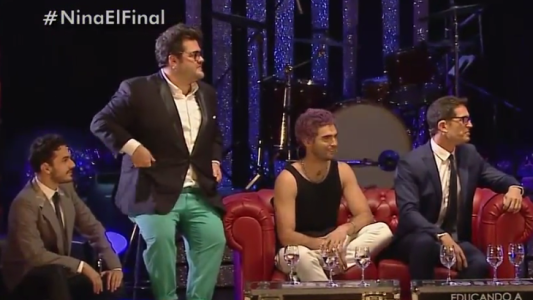 El elenco masculino de Educando a Nina con Marley