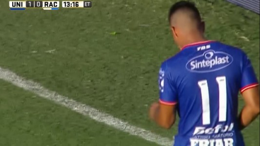 El gol que le dio la victoria a Unión ante Racing