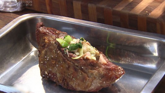 Colita de cuadril rellena