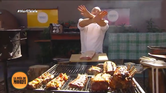 Bife de chorizo envuelto en panceta