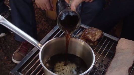 Tira de asado con chimi al fernet
