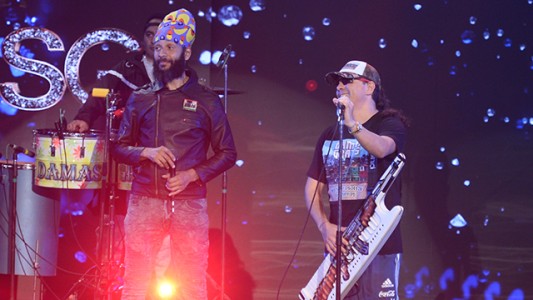 ¡Pablo Lescano y Fidel Nadal a pura cumbia!