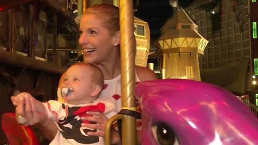 Increíble: ¡Carina Zampini puede volar!