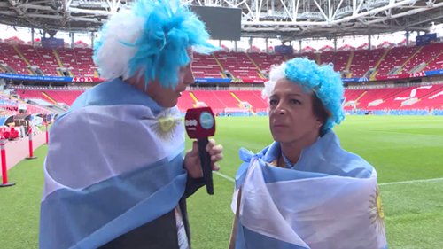 Viví la previa del primer partido de Argentina en Por el Mundo Mundial