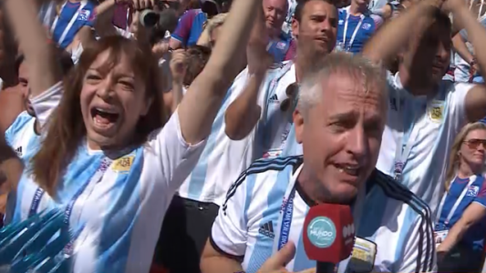 Así vivieron el partido Marley y Susana