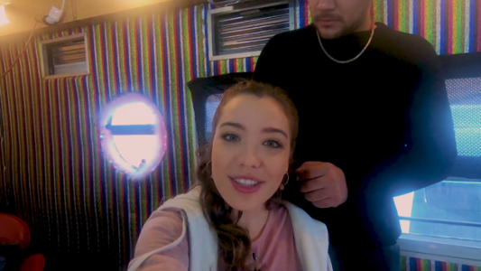 Cámara selfie con Malena Narvay