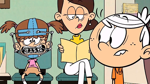 En el trabajo de mamá