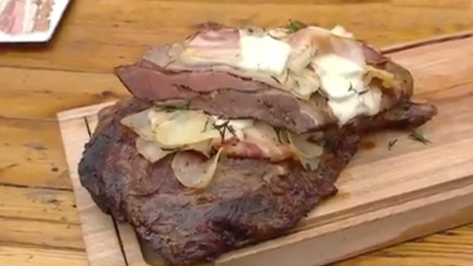 Tapa de asado a la pizza