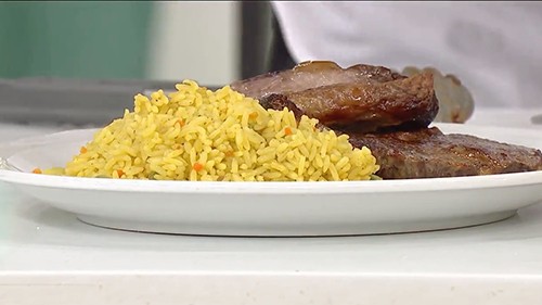Arroz con vegetales
