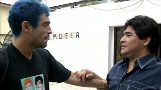 ¡Así fue el encuentro entre Rodrigo y Maradona!