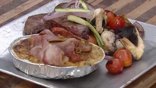 Provoleta con entraña