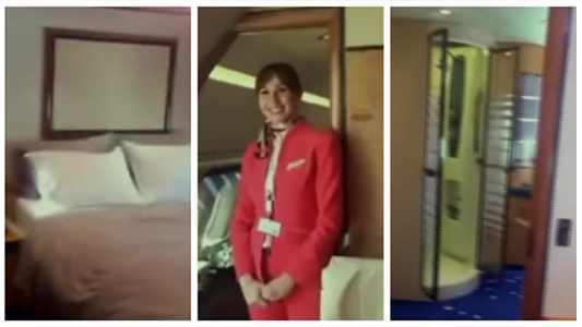 El lujoso avión del Príncipe Saudí