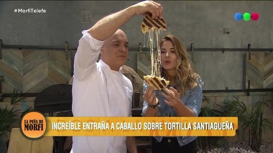 ¡Increíble entraña a caballo sobre tortilla santiagueña!