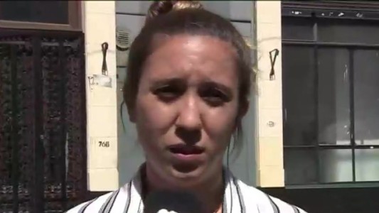 Camila: una de las testigos del hecho en el balcón