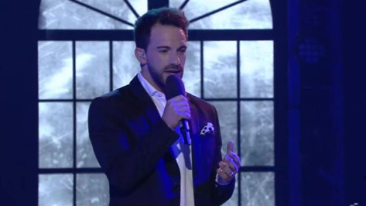 Shows en vivo #TeamMontaner: Brauilio Assanelli canta "Vivo por ella" de Andrea Bocelli