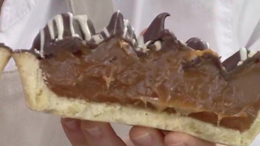 Tarta de conitos de dulce de leche