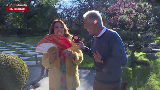 Marley y Lizy en el Jardín Japonés