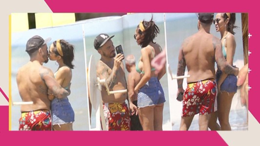 Fede Bal a los besos con su nueva novia