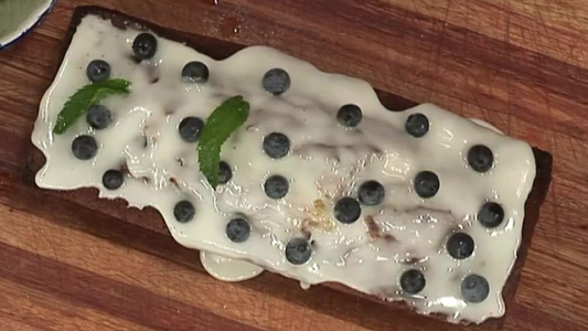 Budín de arándanos