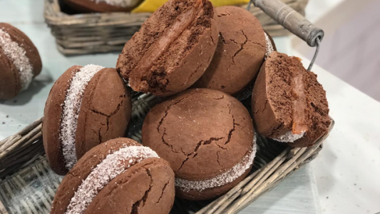 Alfajores de Maicena con chocolate