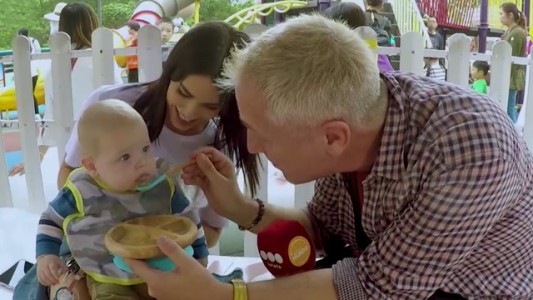 La primera comida de Mirko con Lali Espósito