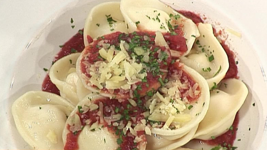 Capellettis caseros de ricota